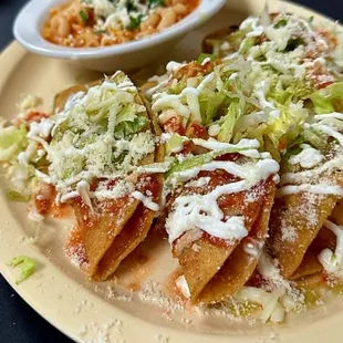 Fried Tacos made fresh to order