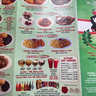 ramen and noodles, menu