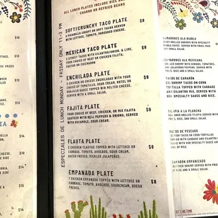 2024 Menu