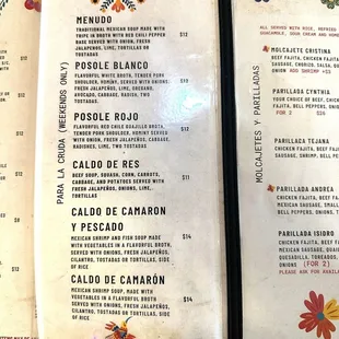 2024 Menu
