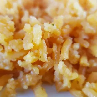 a close up view of rice
