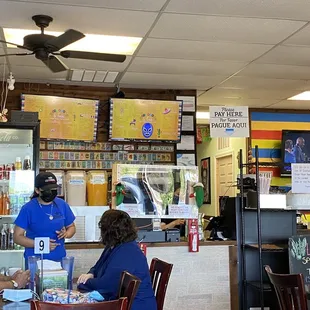 Orders taken table side but once you're done grubbin, get up and go.  Make table space so more can be fed!