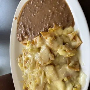 Migas breakfast plate, get the cheese on it!