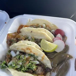 3 asada tacos