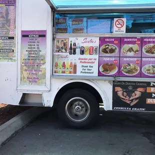 the side of the truck