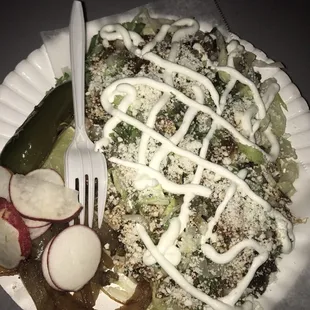 Huarache add sour cream