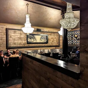 Decorative seating area