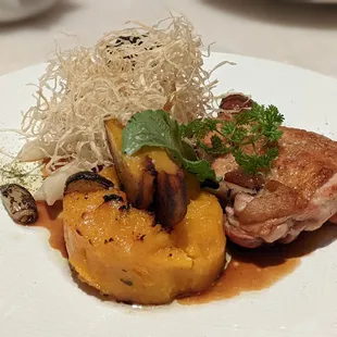 02/24/24 POULET ROTI - Roasted Chicken Breast, Confit of Butternut Squash, Chestnut, Salsify, Chicken Jus