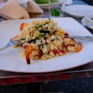 Seafood risotto.