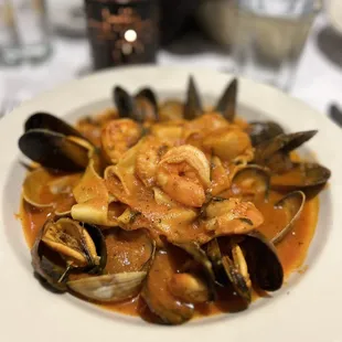 Seafood Pappardelle