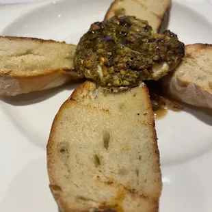 Pistachio Crusted Goat
