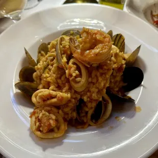 Seafood risotto (Risotto alla Pescatora)