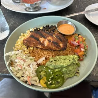 Blackened Fish Burrito Bowl