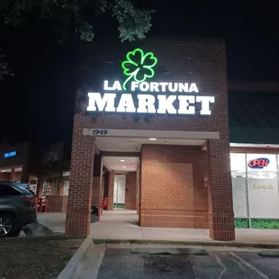 the front of the store