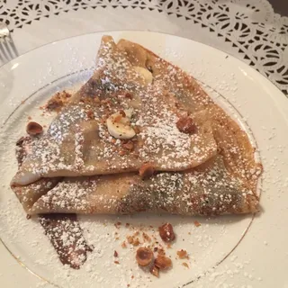 Nutella Bananas Crepe Lunch