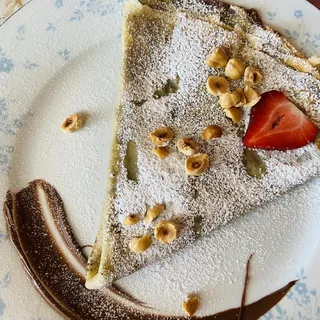 Nutella Strawberries Crepe Lunch