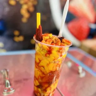 a close up of a dessert