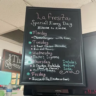 Weekly specials
