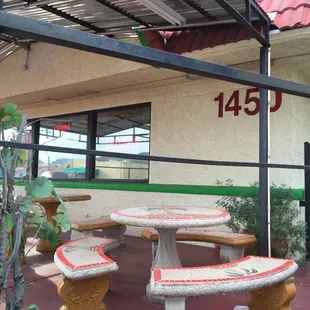 Outside seating and drive thru!