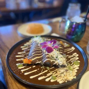 Chicken Mole Enchiladas