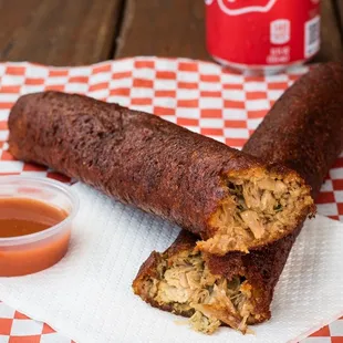 Tripurria (Meat, Chicken and Pork Alcapurria)