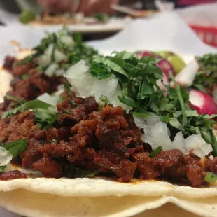 This was suppose to be al pastor. What we got was overly sweet meat. Yuck! :(