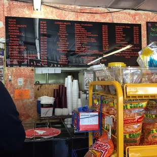 the menu of a mexican restaurant