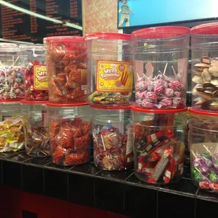 Lots of candy for sale...