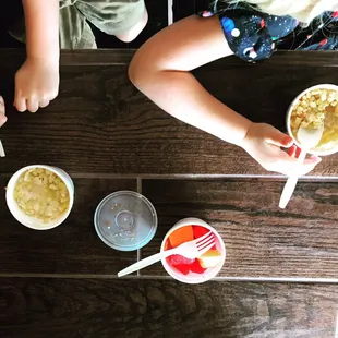 Fruit and corn cups