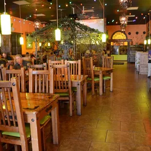 the interior of a restaurant