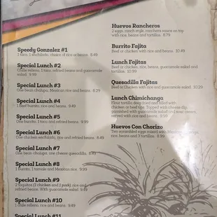 Menu P7