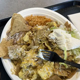 Chilaquiles Breakfast Plate