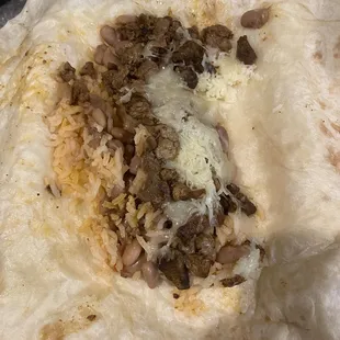 Beef burrito