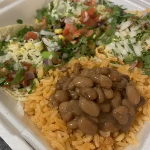 Street tacos! Each one has a different meat