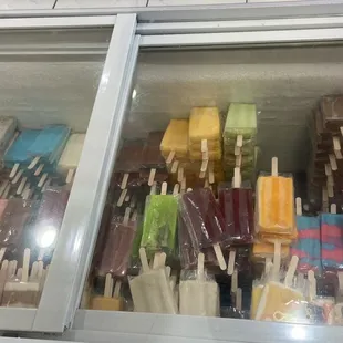 a variety of pops