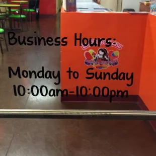 Business hours