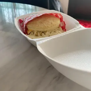 Arepa wit périco. Way too expensive. $11.46
