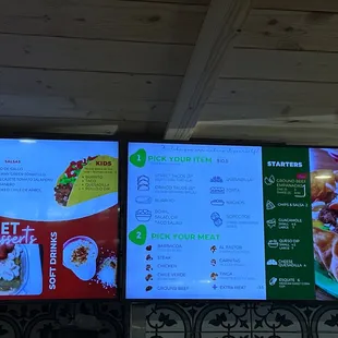 menus and prices
