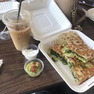 Basil Pesto Quesadilla