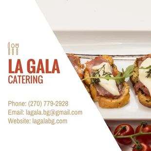La Gala provides quality service and presentation to make your event memorable as well as delicious.