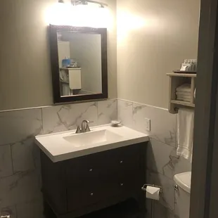 Bathroom-toilet paper holder was rusty