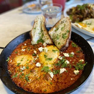 a plate of food on a table