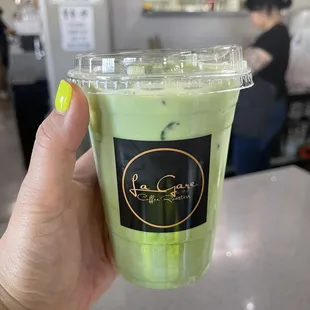 Iced Lavender Matcha