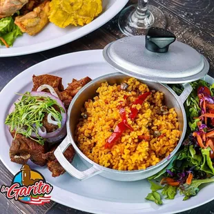 paella, food