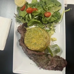Churrasco con mofongo
