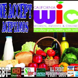 a variety of food items