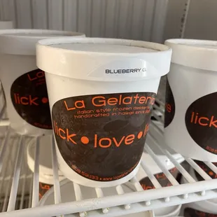 Blueberry gelato!