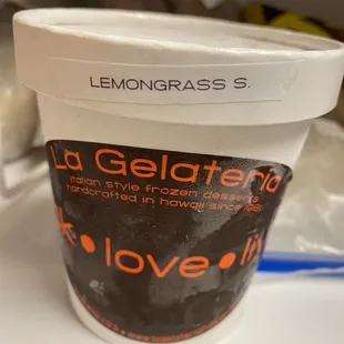 Lemongrass sorbetto! I got this!