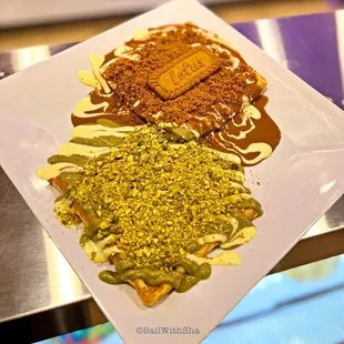 a plate of food on a table
