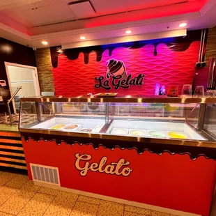 a display of ice cream
